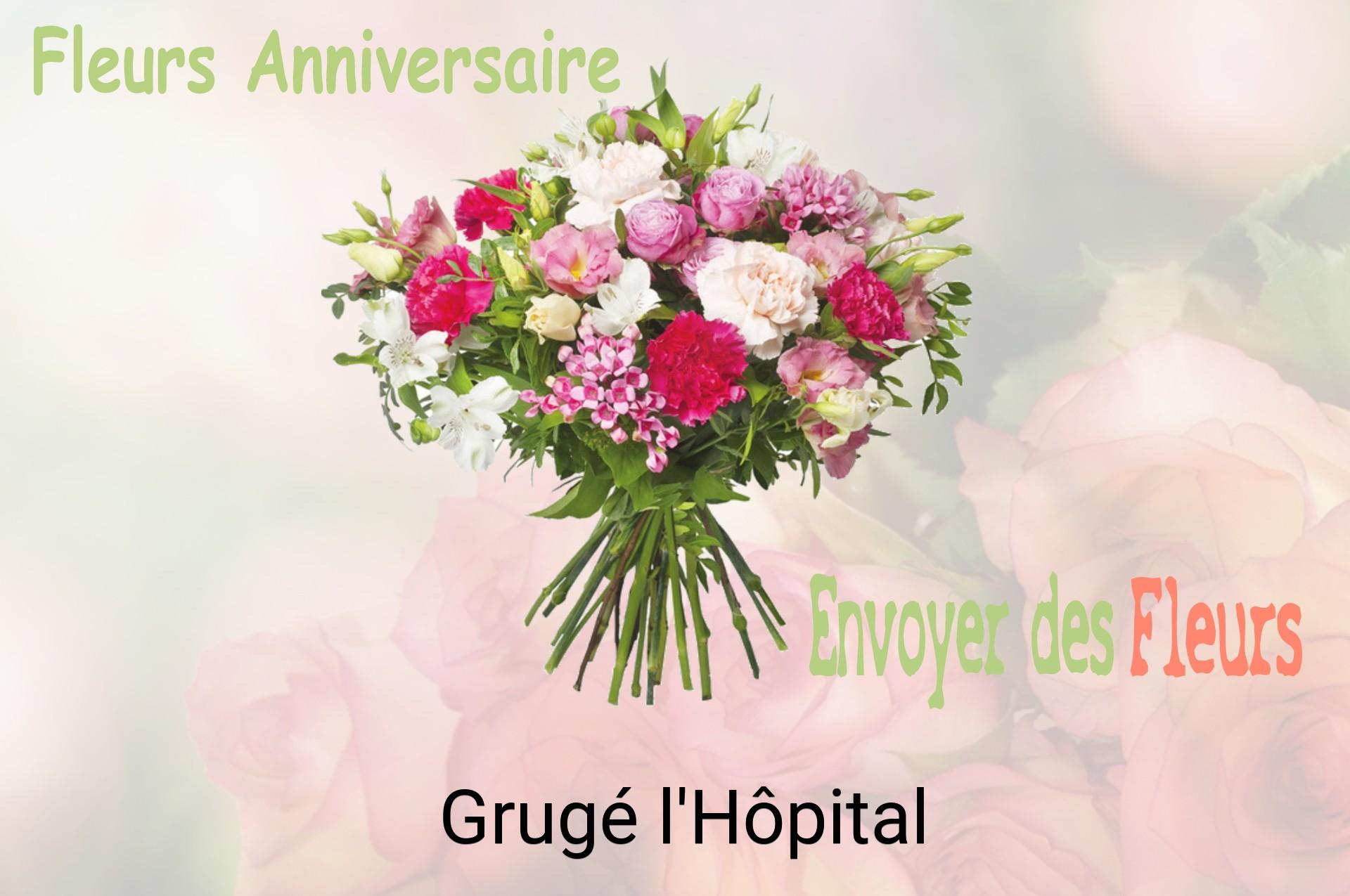 Bouquet de fleurs d’anniversaire livré à Grugé-l'Hôpital